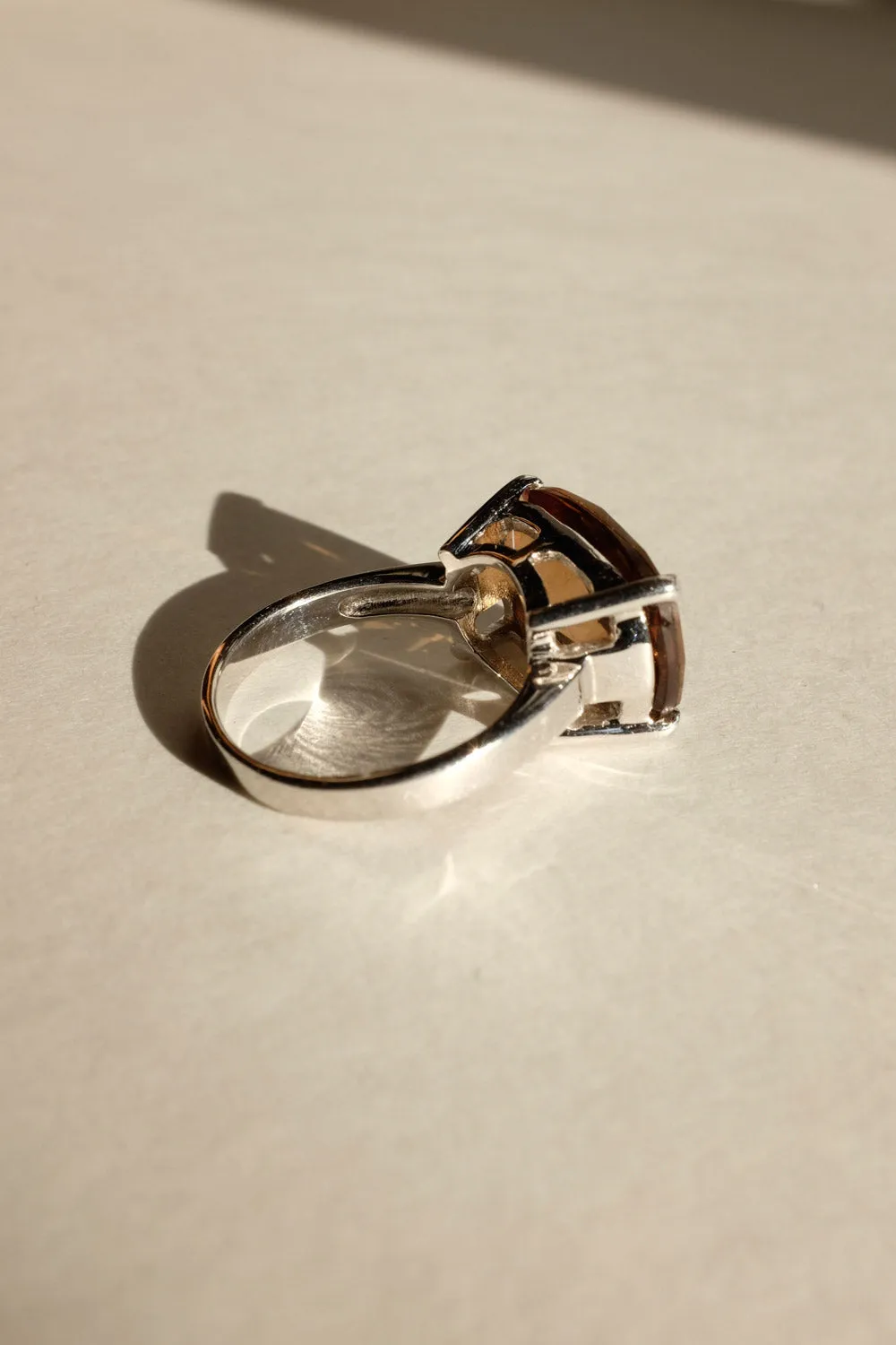 0018_SILVER 925 BROWN BOLD RING