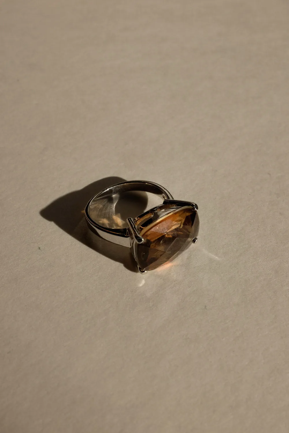 0018_SILVER 925 BROWN BOLD RING