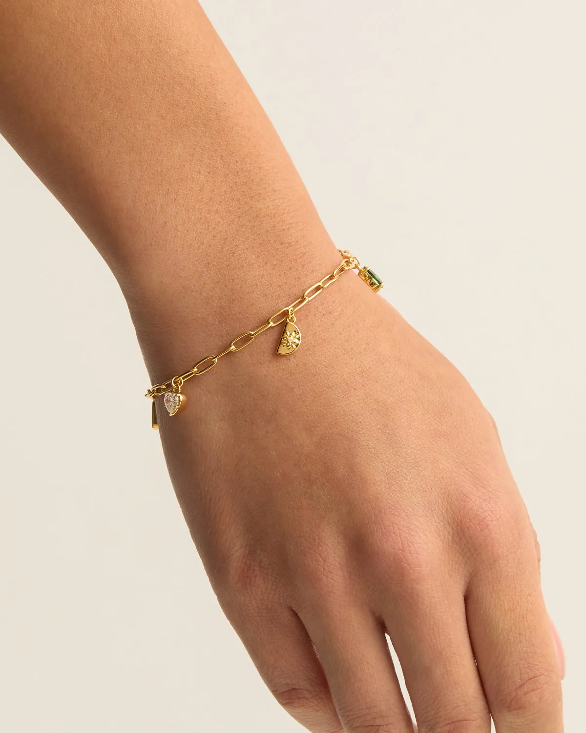 18k Gold Vermeil Wanderlust Charm Bracelet