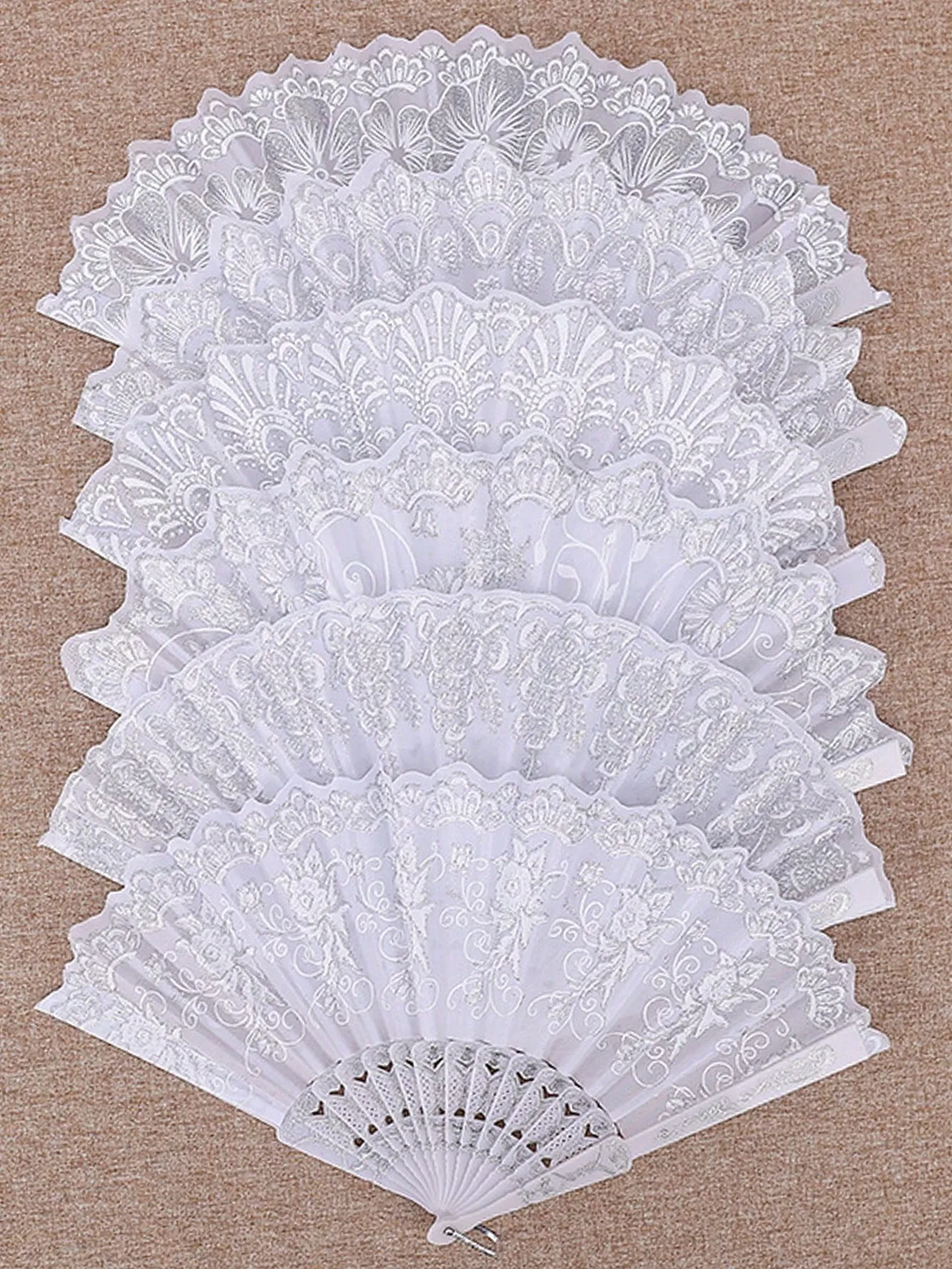 1pc Classical Dancing Cheongsam Style Palace Fan, Bridal Fan With A Delicate Sense (Randomly Printed Pattern)