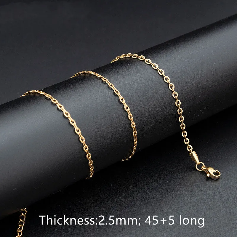 304 Stainless Steel Necklace Rope Simple For Women