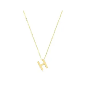 9ct Yellow Gold Initial Necklace NK435/H