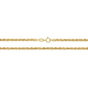 9ct Yellow Gold Rope Chain Necklace CH201