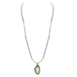 Agate Collection - Lilac Chiffon Necklace (Limited Edition)