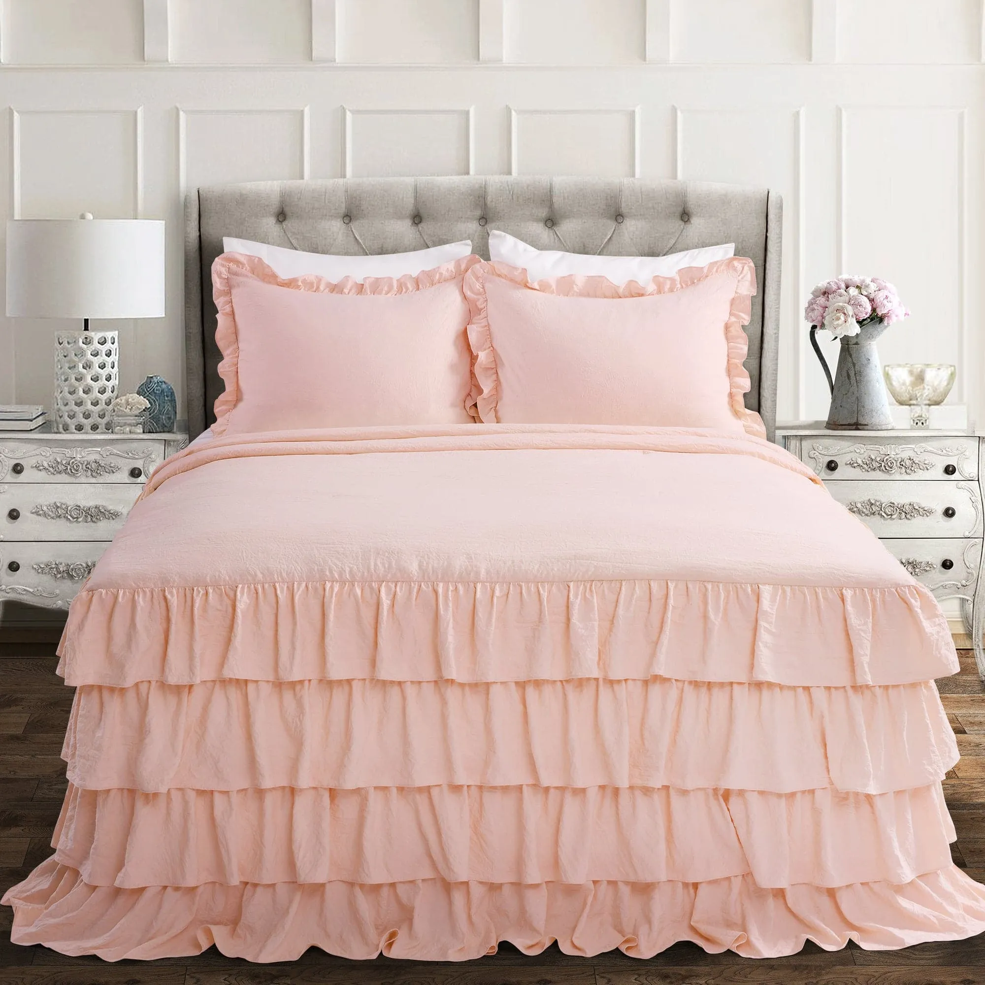 Allison Ruffle Skirt Bedspread Set