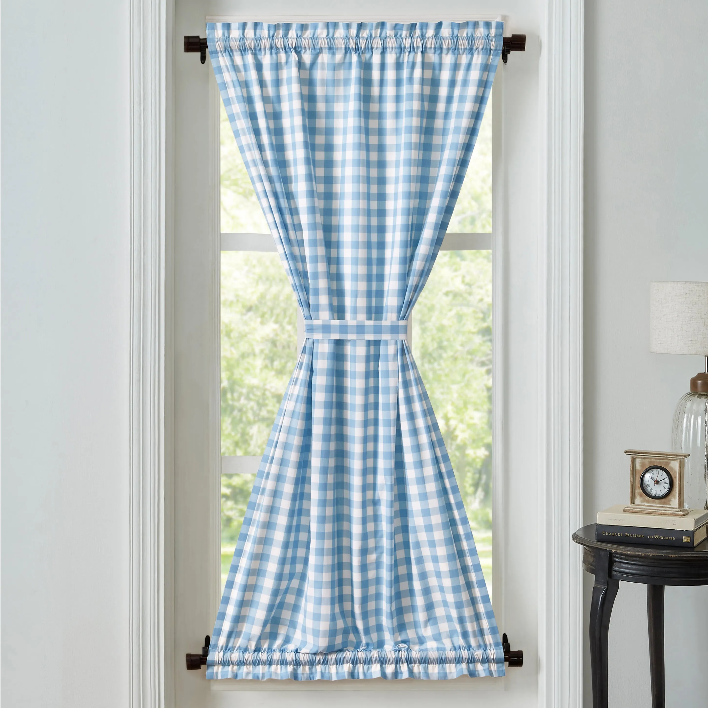 Annie Buffalo Blue Check Door Panel 72x40