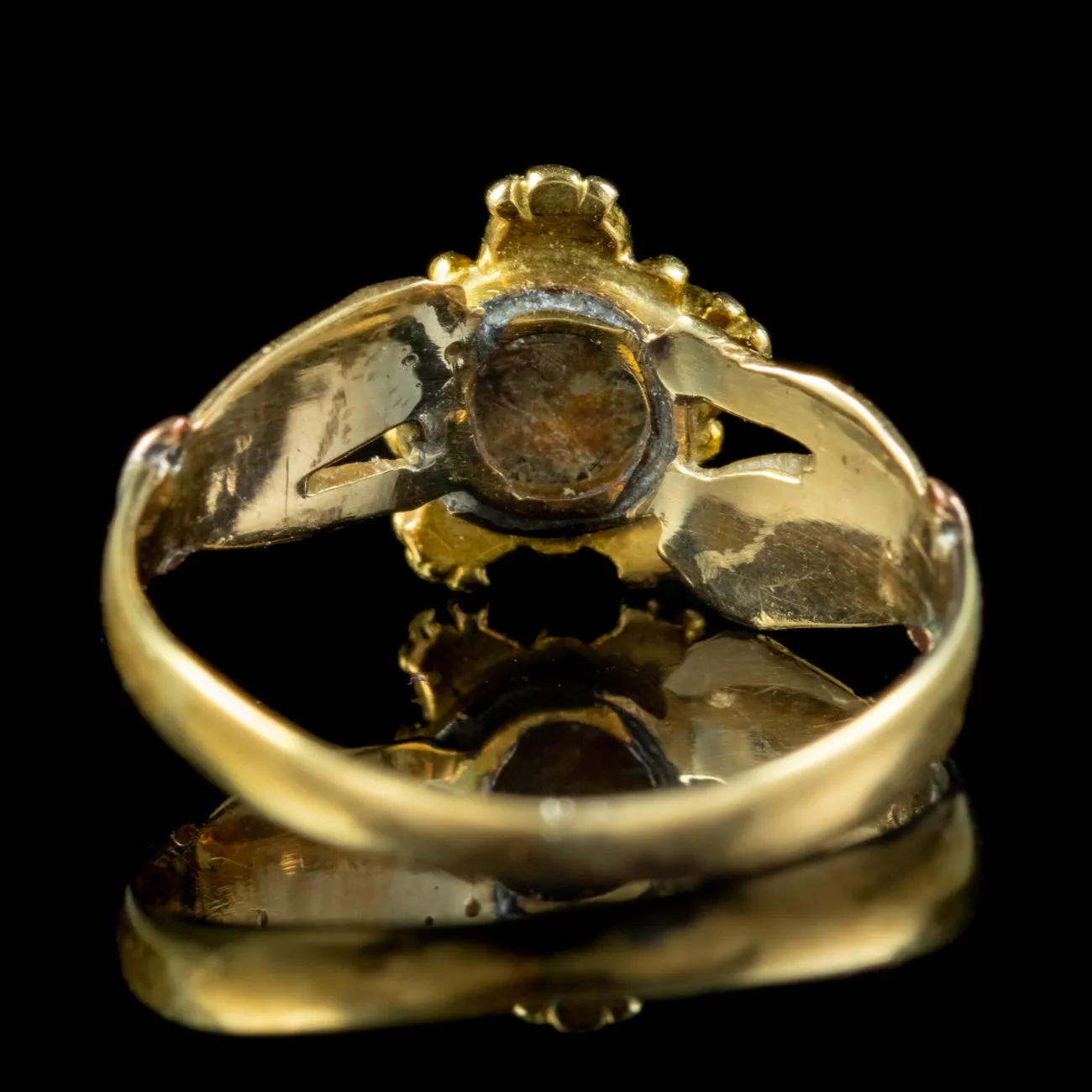 Antique Georgian Fede Regard Ring 18ct Gold