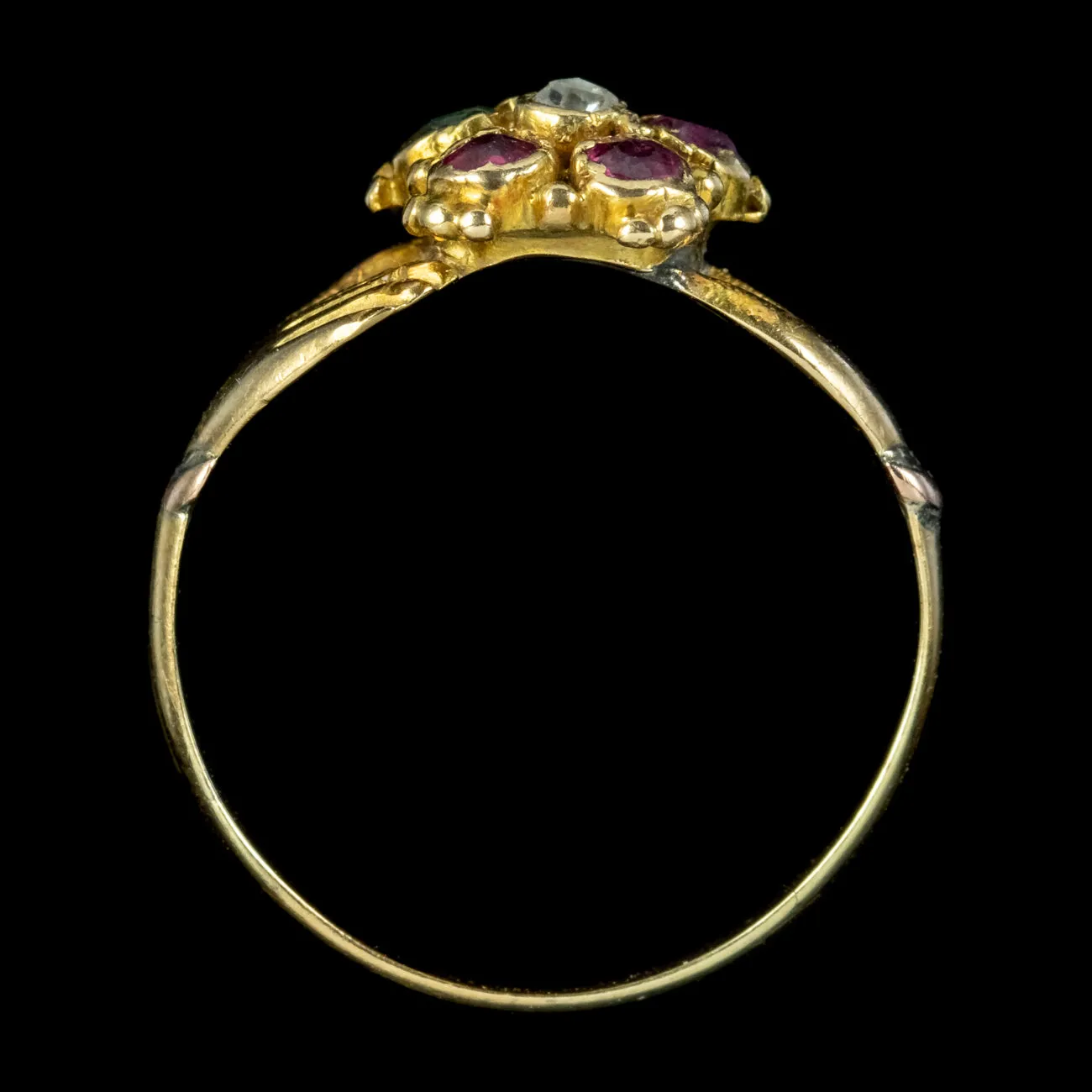 Antique Georgian Fede Regard Ring 18ct Gold