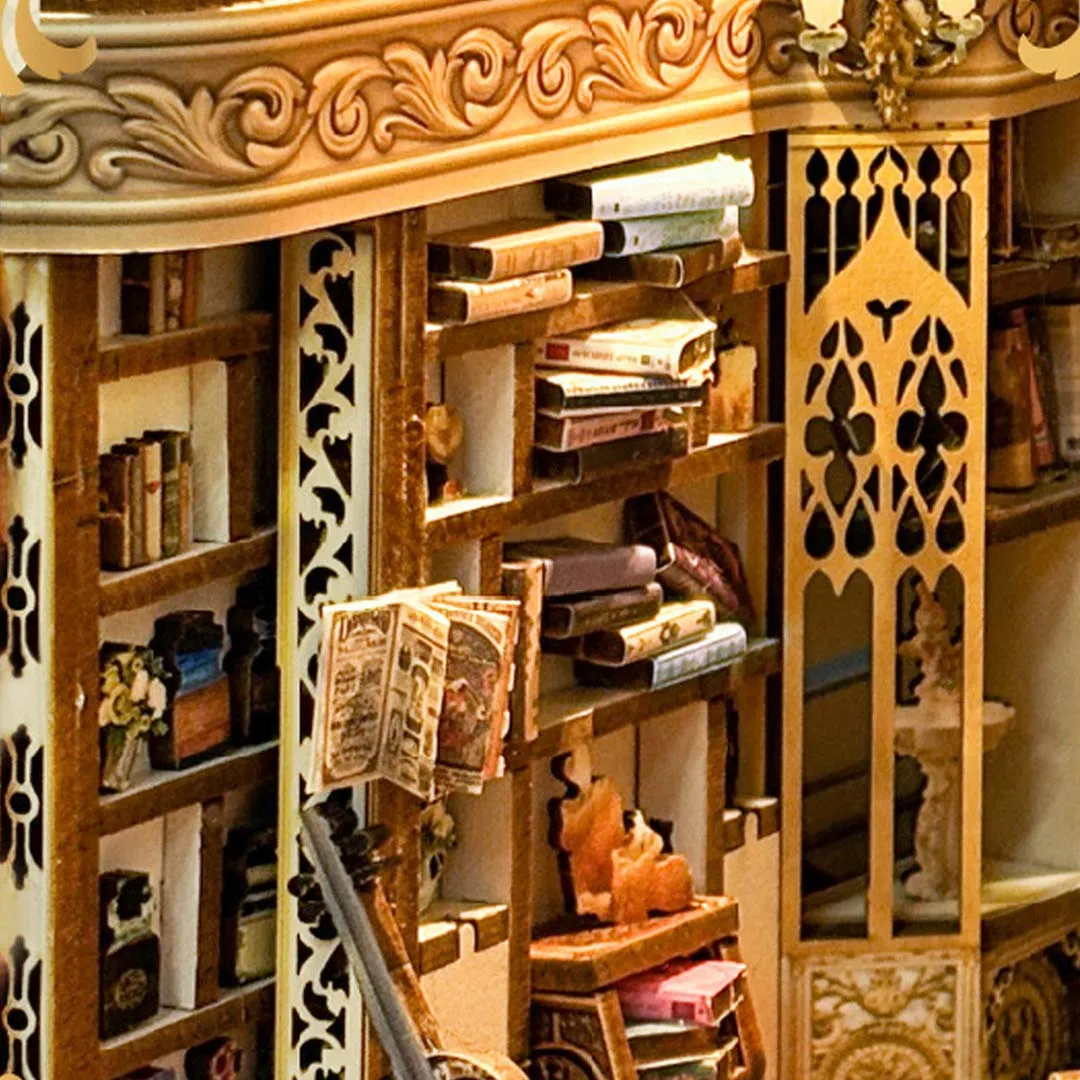 Baroque Dreams DIY Wooden Book Nook Shelf Insert