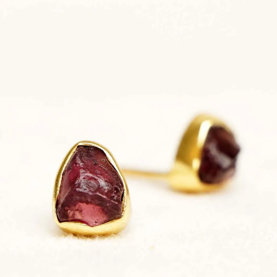 Birthstone Stud Earrings