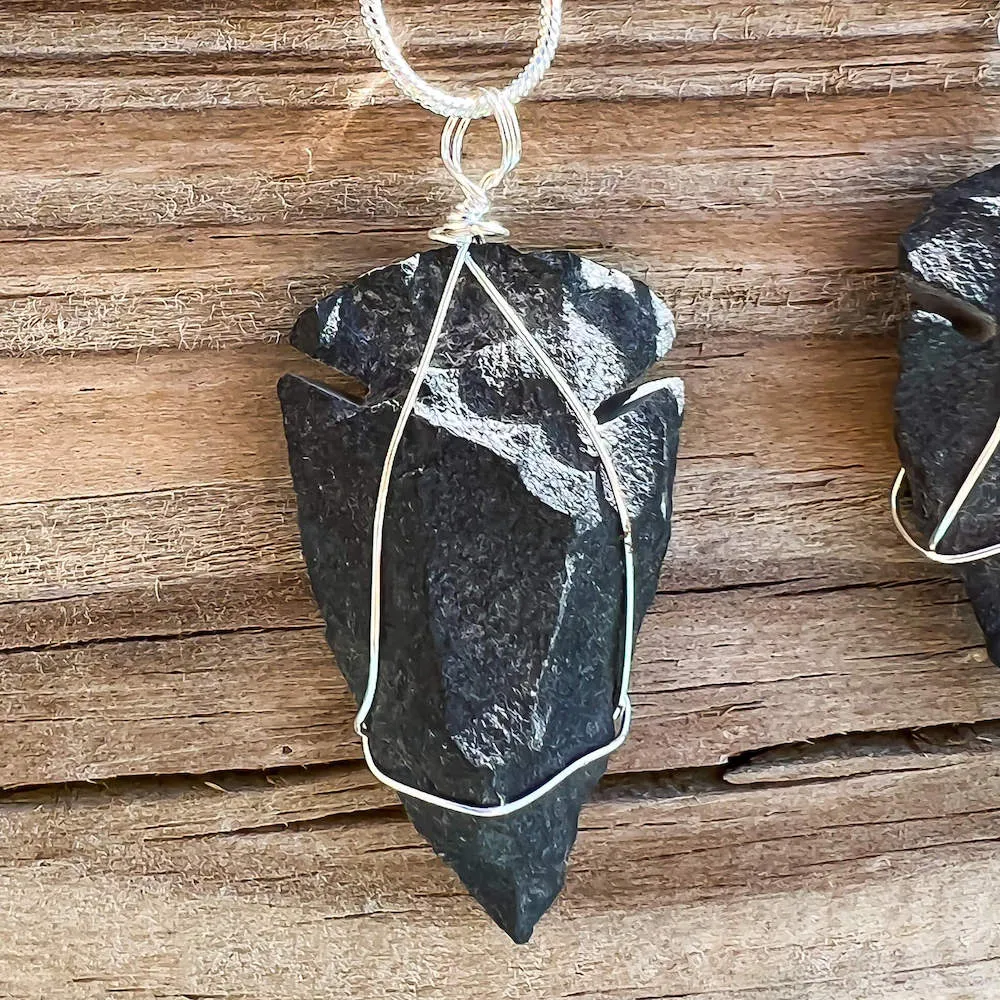 Black Agate Pendant Necklace