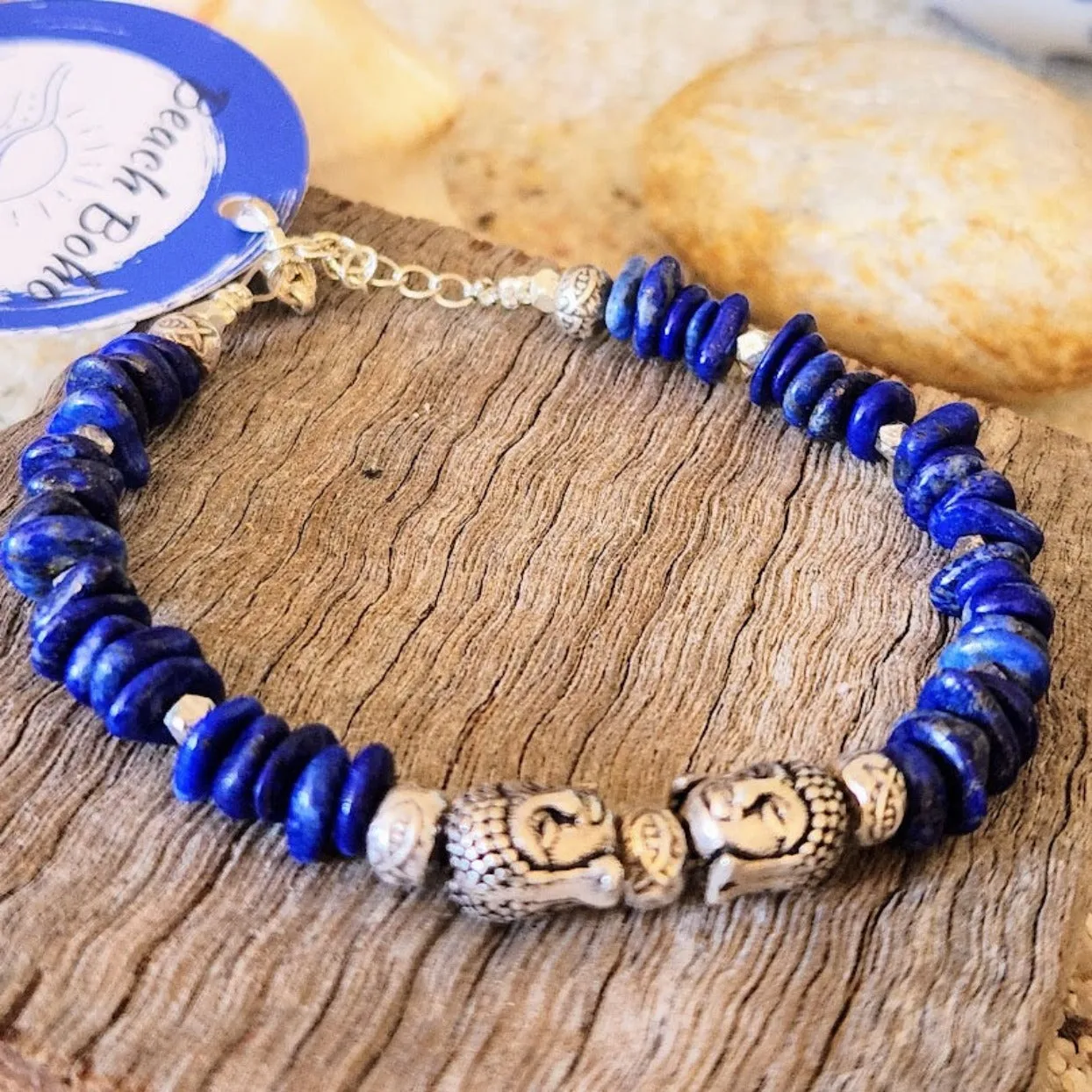 BUDDHA - LAPIS LAZULI HILLTRIBE BRACELET