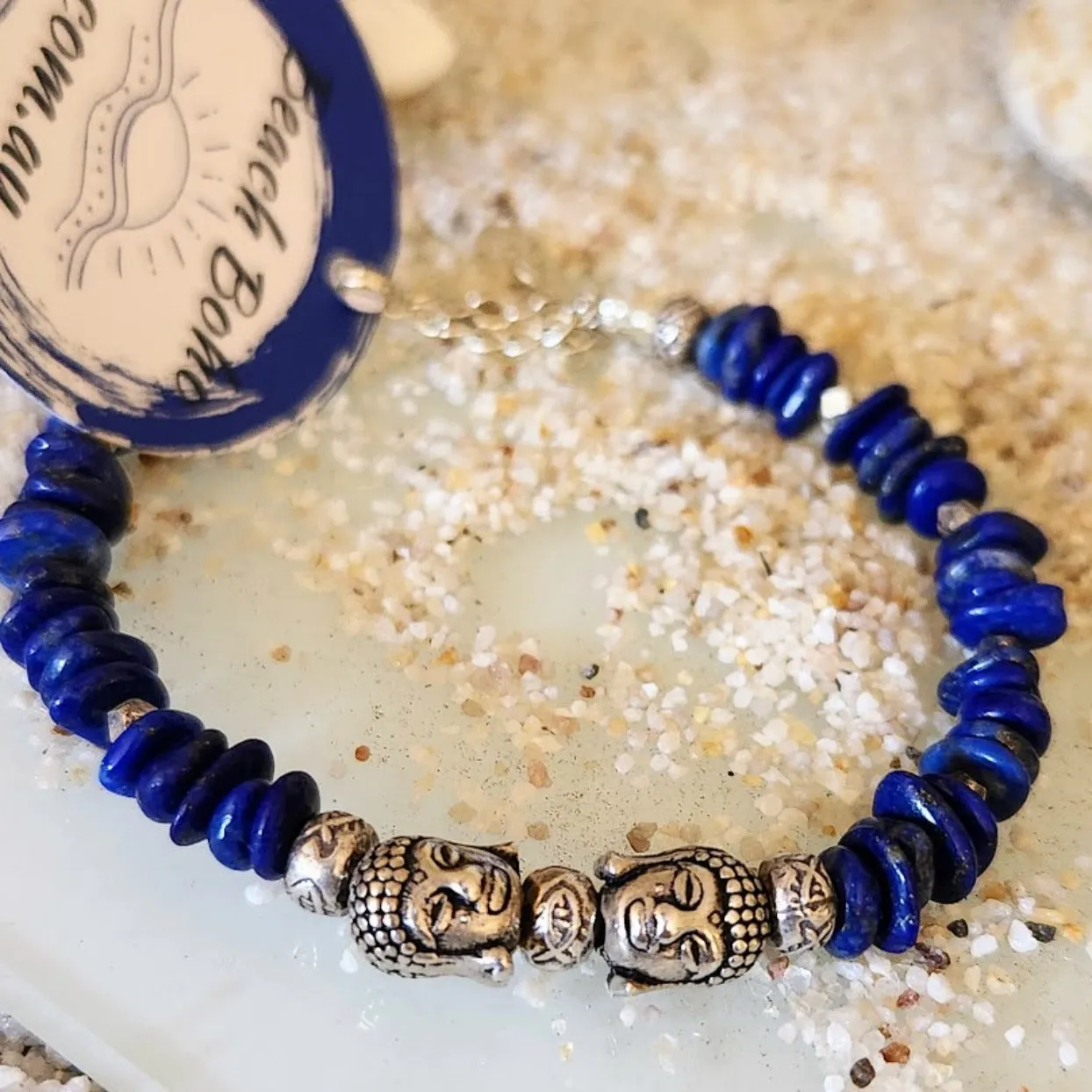 BUDDHA - LAPIS LAZULI HILLTRIBE BRACELET