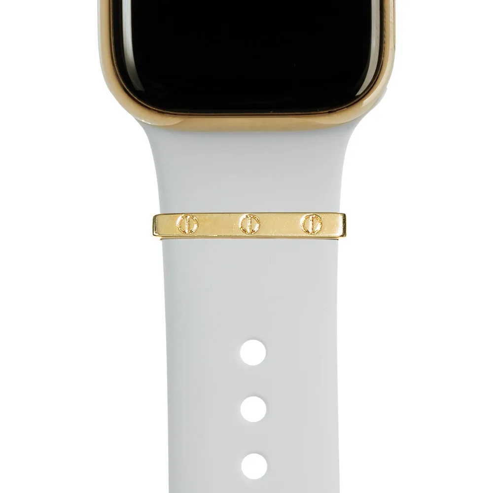 BYOB™ - gold stacking rings • Apple Watch & Fitbit band accessory