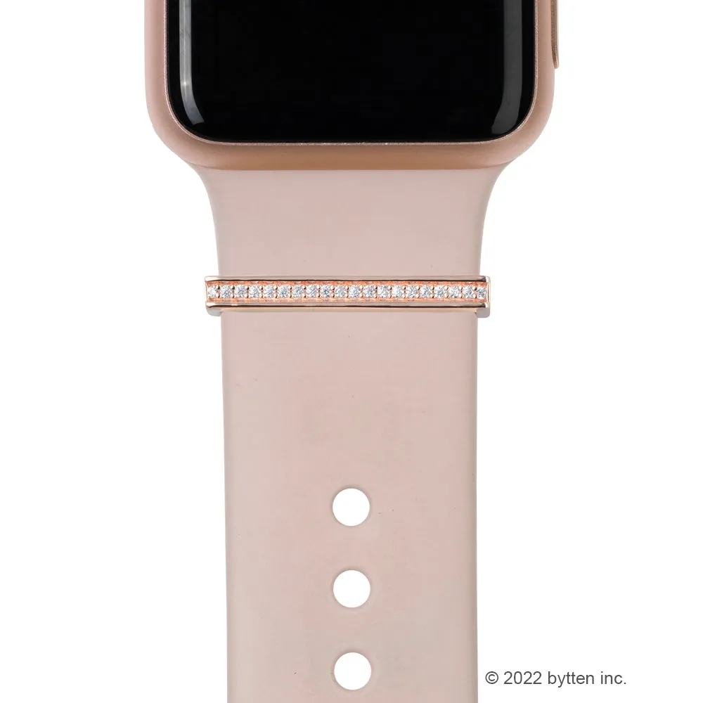 BYOB™ - rose gold stacking rings • Apple Watch & Fitbit band accessory