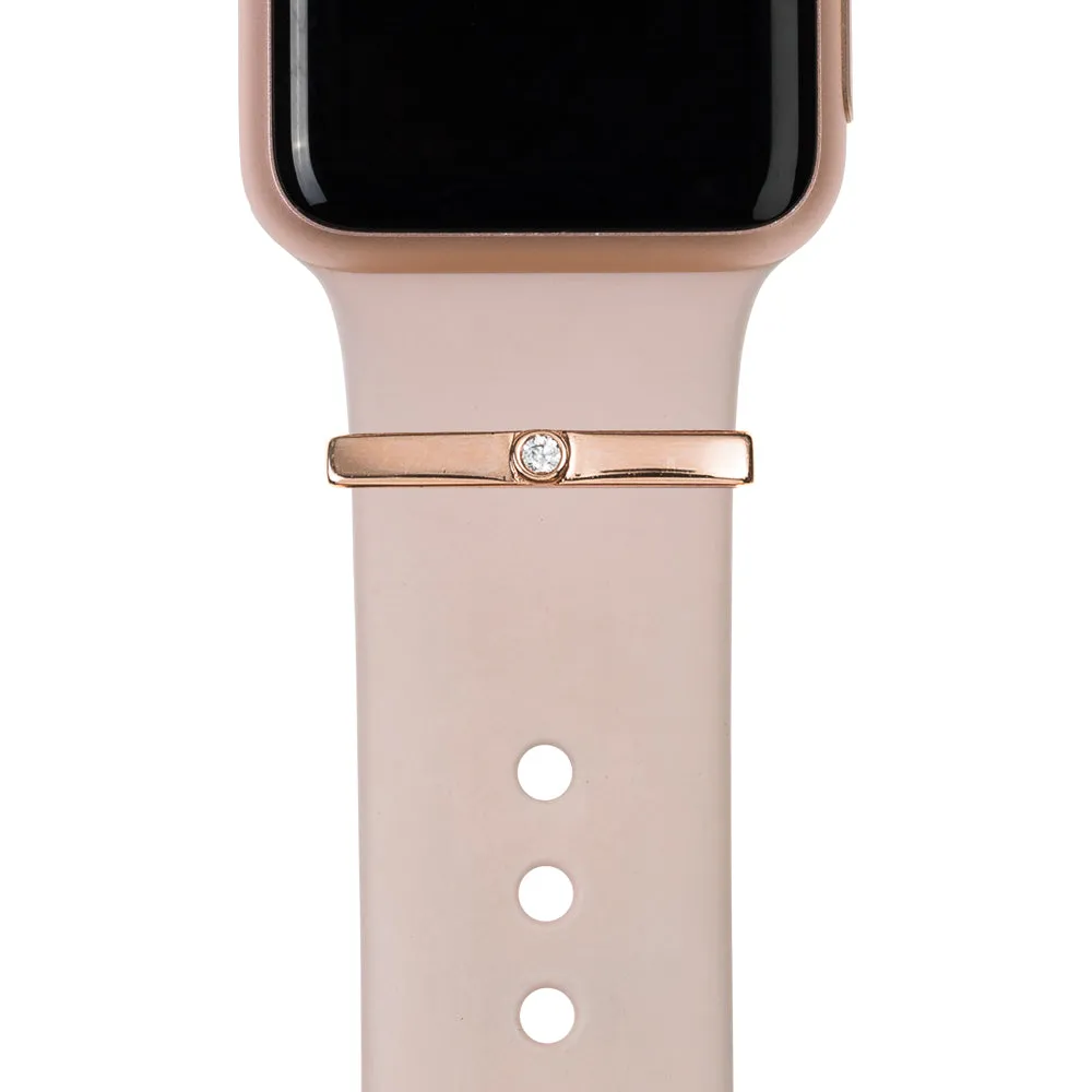 BYOB™ - rose gold stacking rings • Apple Watch & Fitbit band accessory