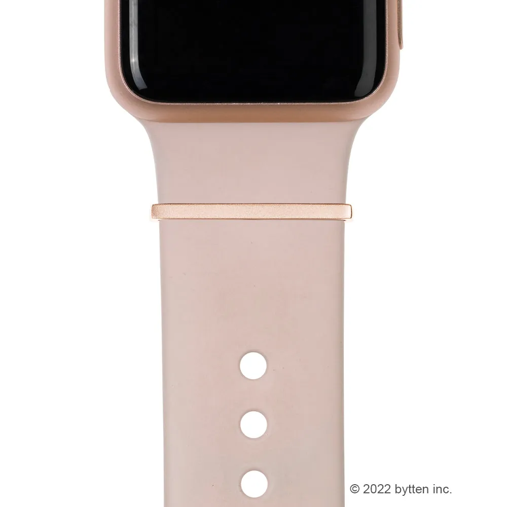 BYOB™ - rose gold stacking rings • Apple Watch & Fitbit band accessory