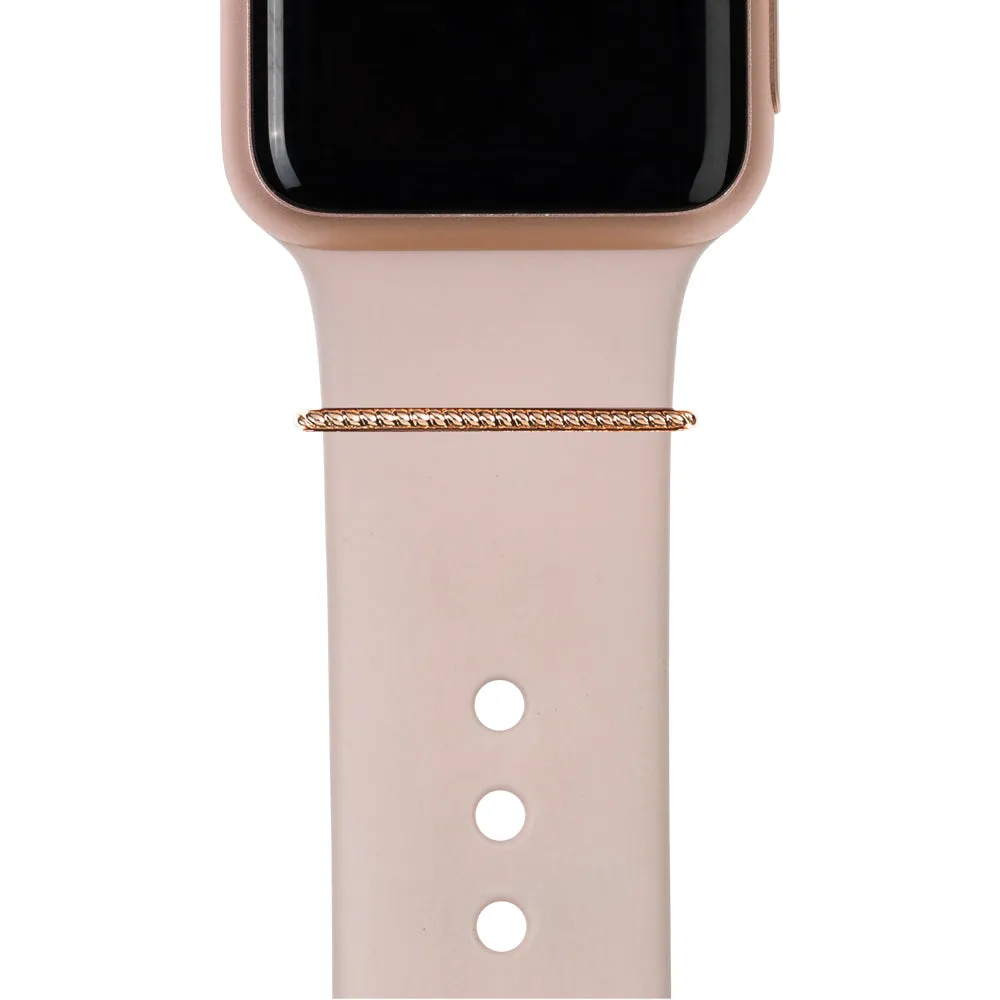 BYOB™ - rose gold stacking rings • Apple Watch & Fitbit band accessory