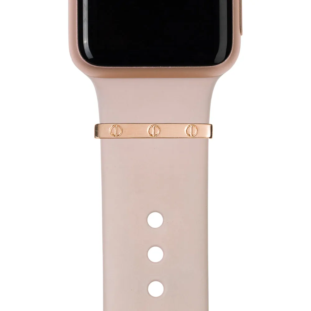 BYOB™ - rose gold stacking rings • Apple Watch & Fitbit band accessory