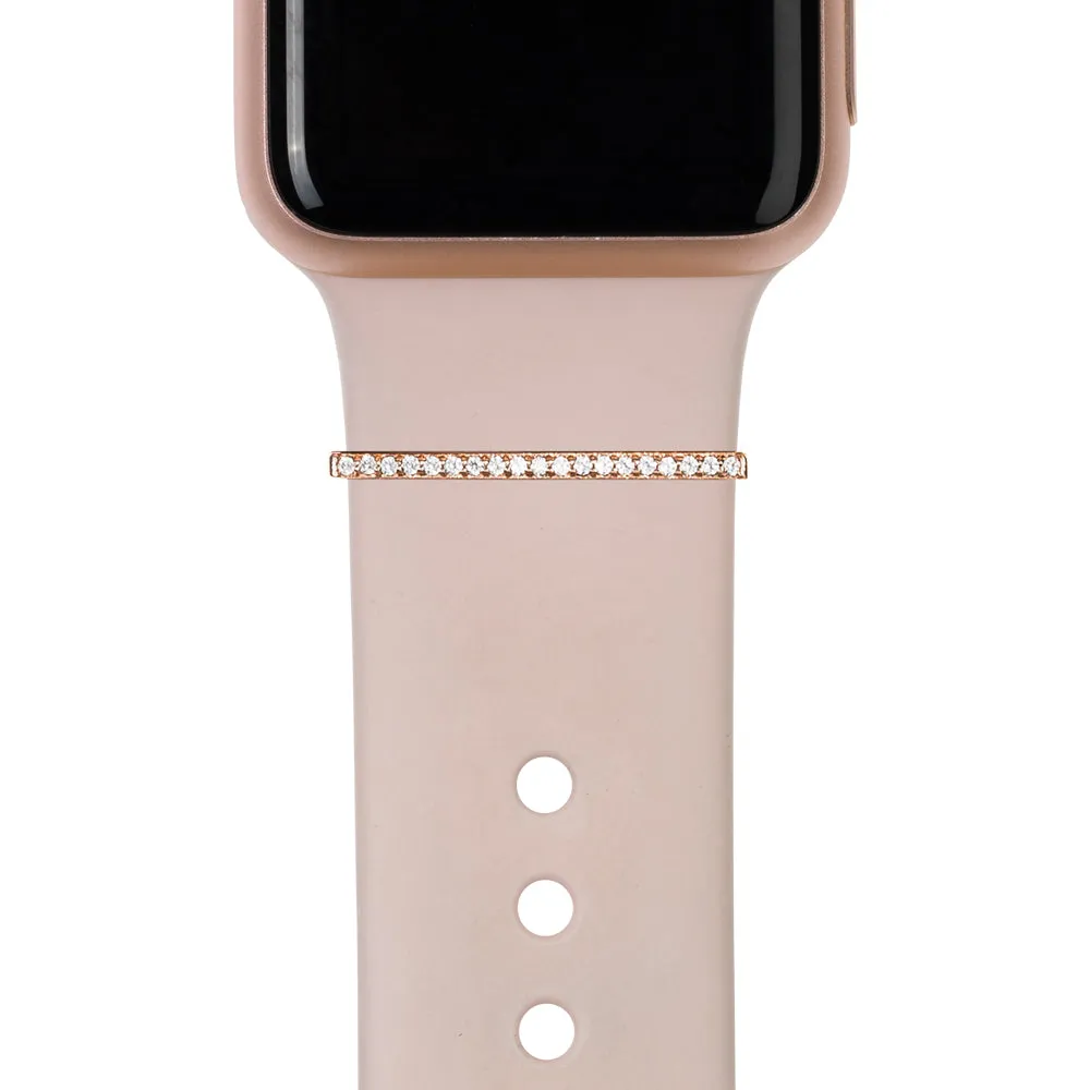 BYOB™ - rose gold stacking rings • Apple Watch & Fitbit band accessory