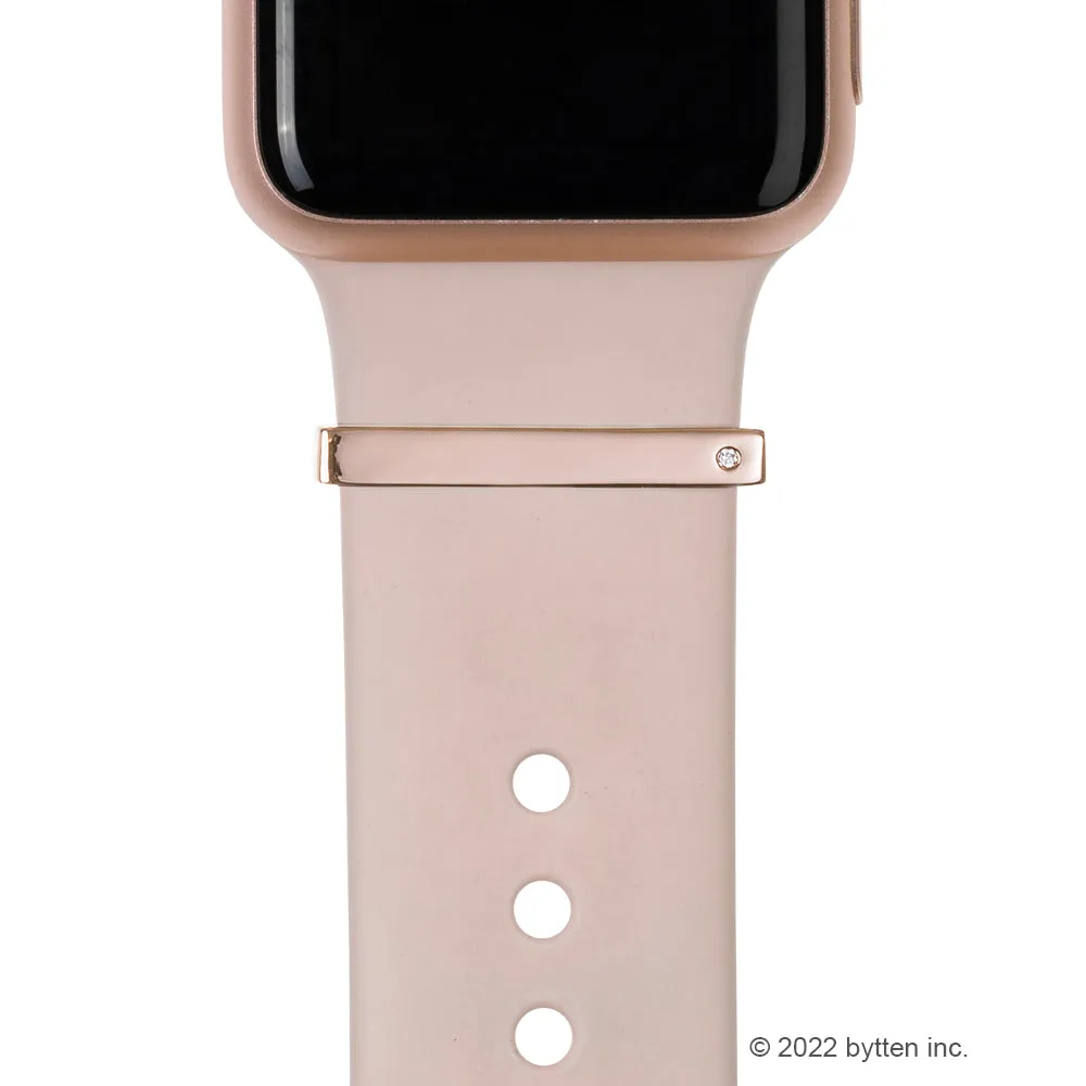 BYOB™ - rose gold stacking rings • Apple Watch & Fitbit band accessory