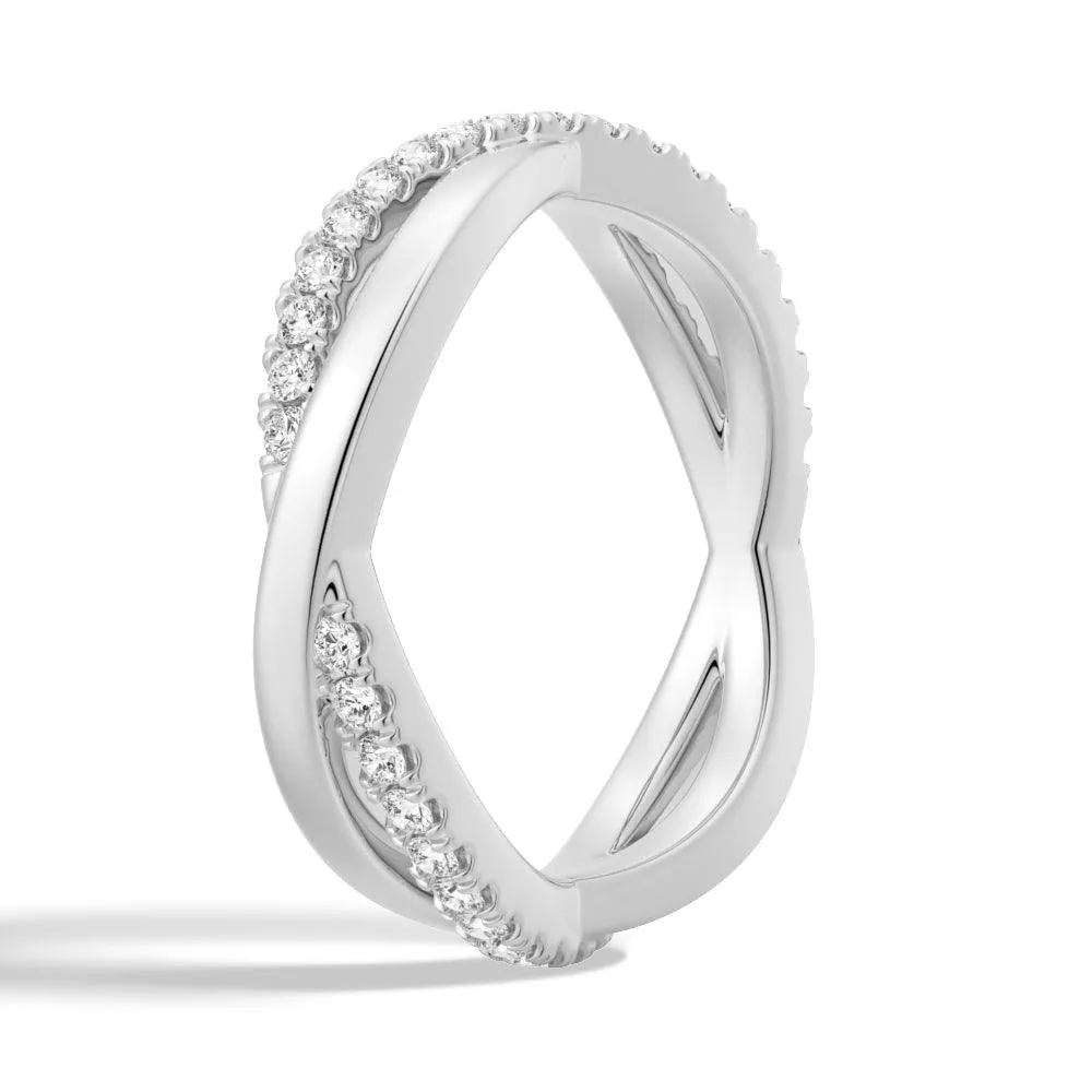 Classic Infinity Moissanite Eternity Wedding Band