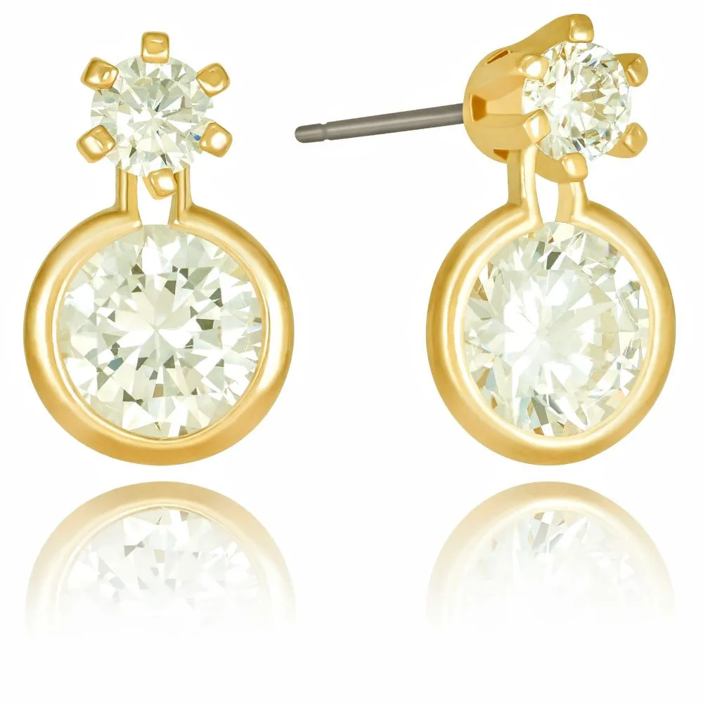 Cubic Zirconia Pineapple Stud Earrings