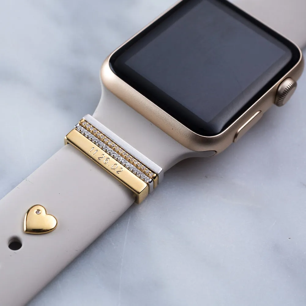 custom engraved 3mm bytten® ring • Apple Watch & Fitbit band accessory