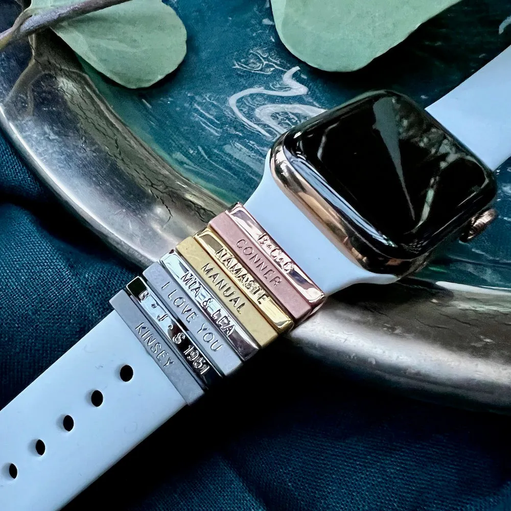 custom engraved 3mm bytten® ring • Apple Watch & Fitbit band accessory