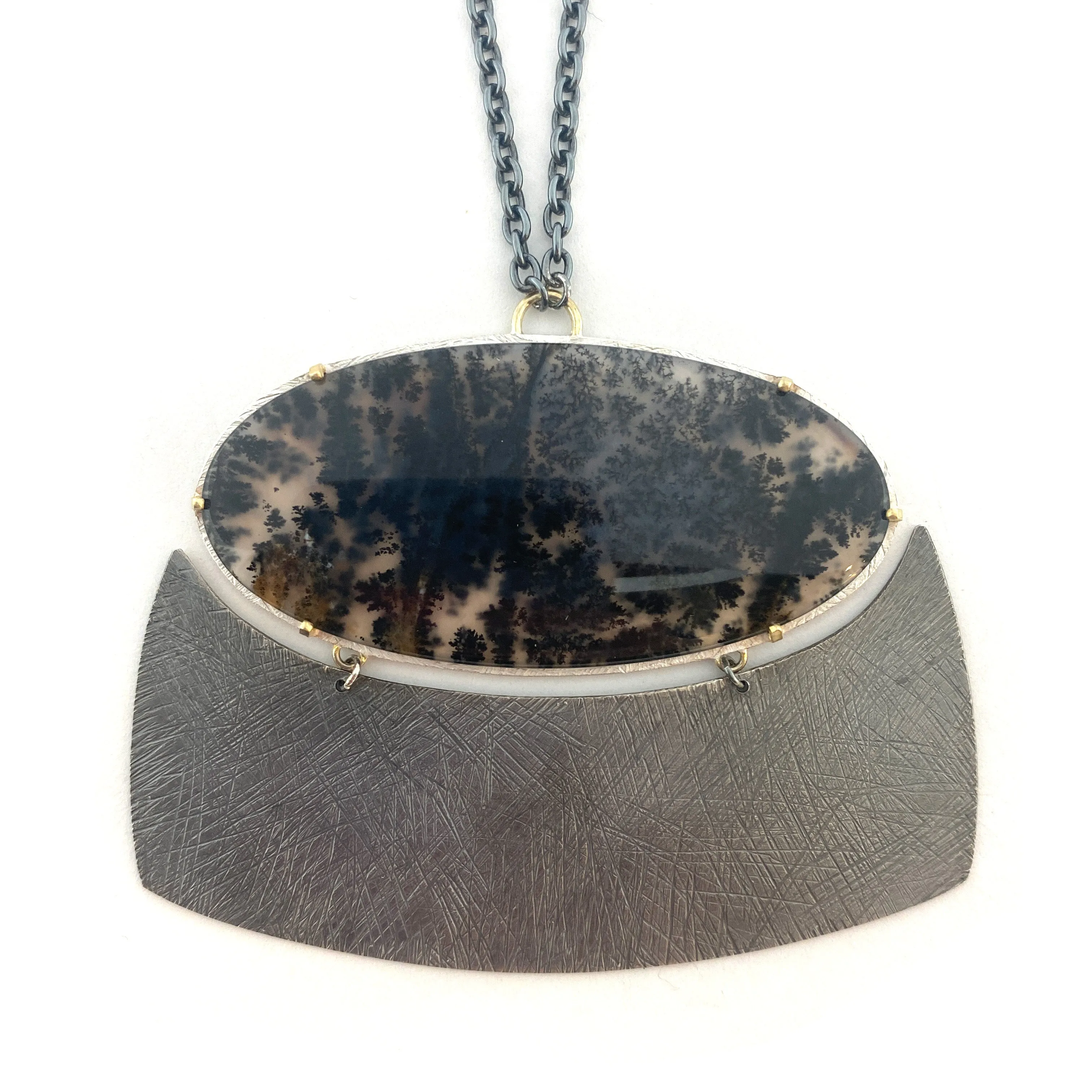 Dendritic Agate Statement Necklace