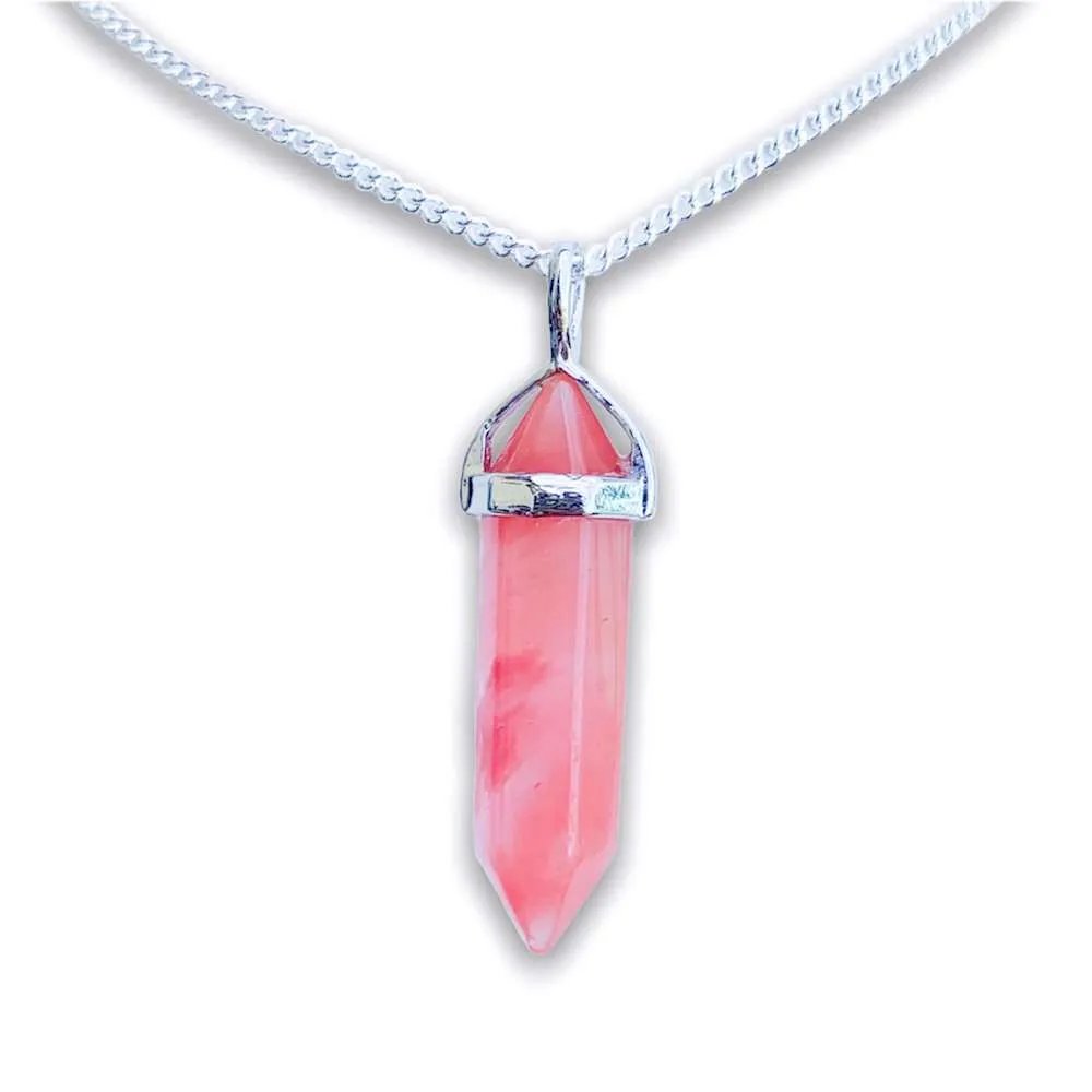 Double Point Gemstone Necklace