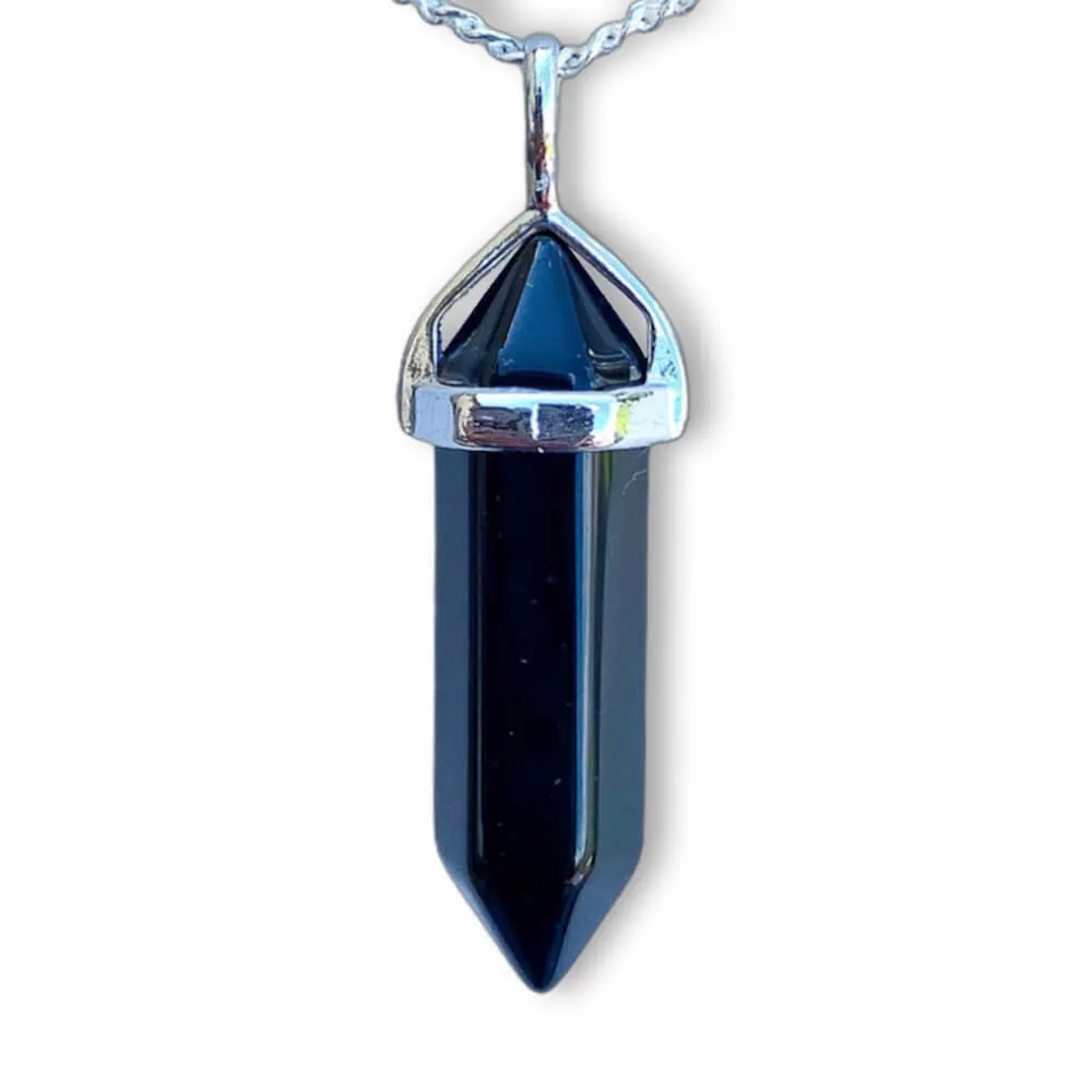 Double Point Gemstone Necklace