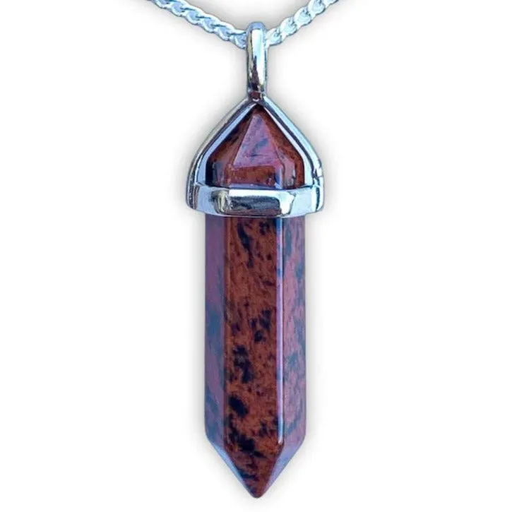 Double Point Gemstone Necklace