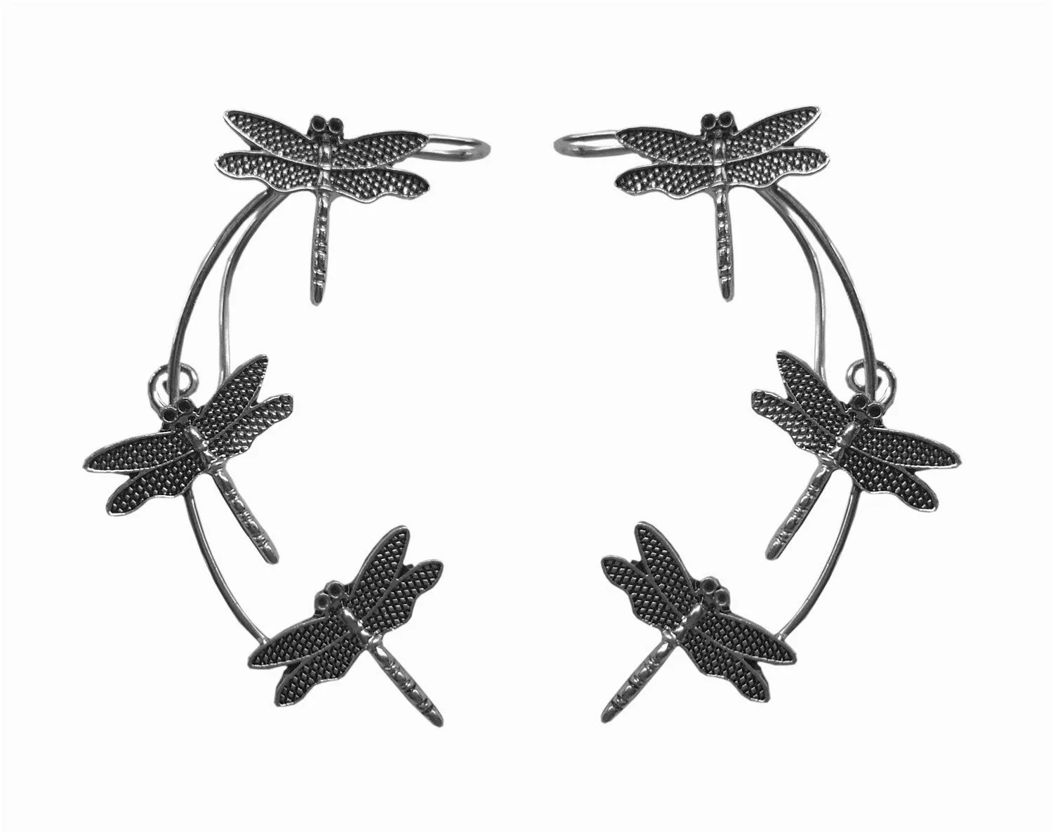 Elf Cuff Dragonfly - Silver