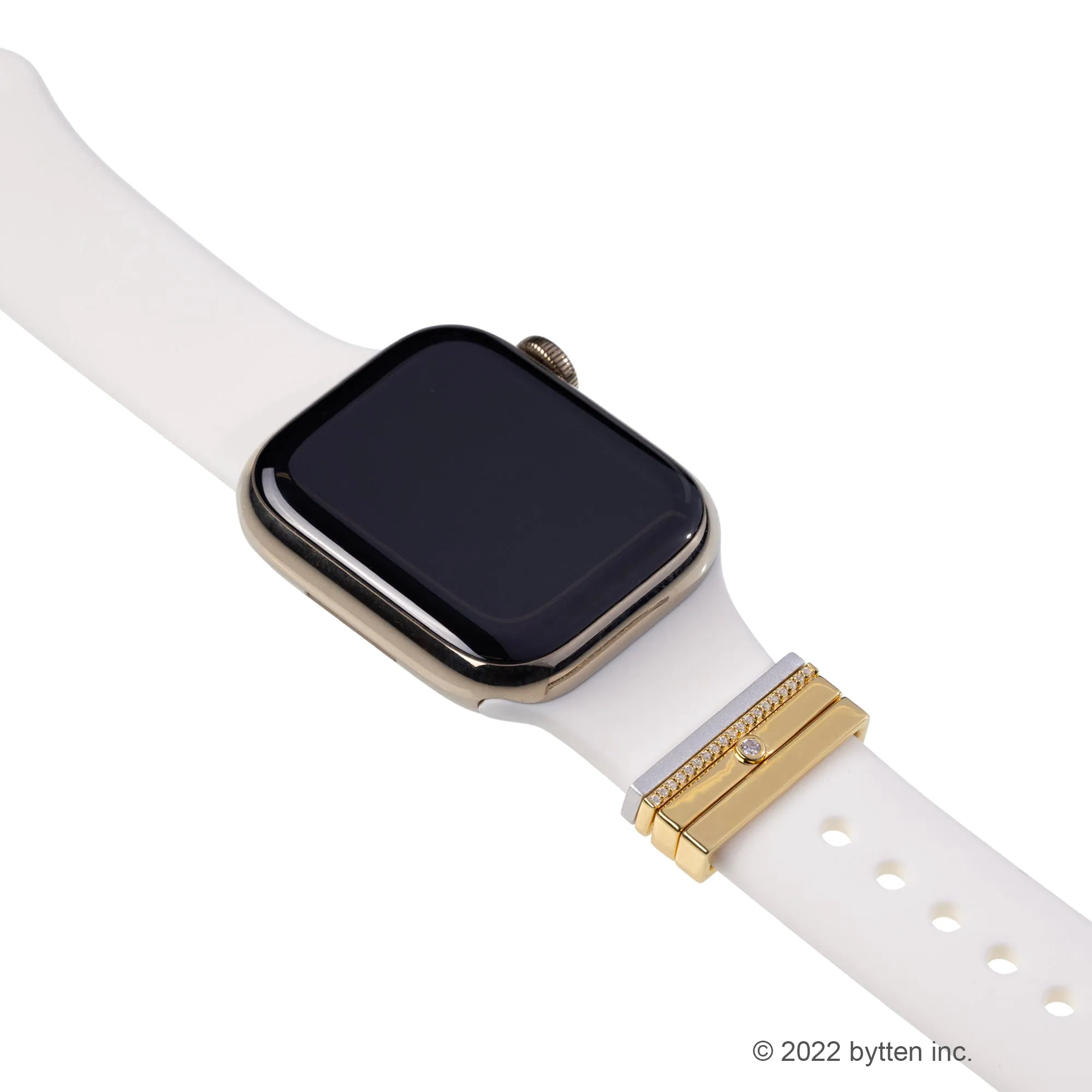 engravable gold glam stack™ • Apple Watch & Fitbit band accessory