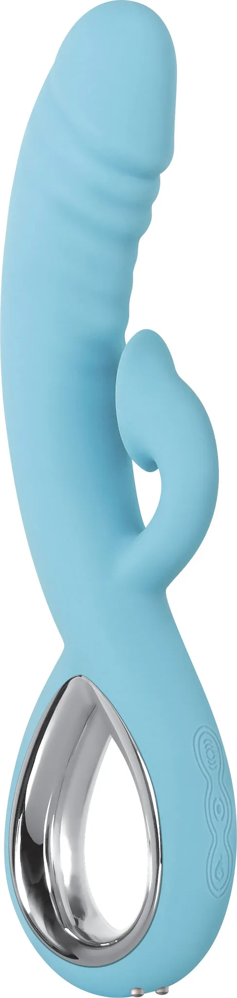 Evolved Triple Infinity Vibrator W- Suction Blue