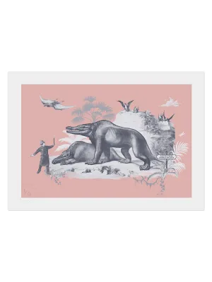 Extinctopia 'Caution' Limited Edition Art Print