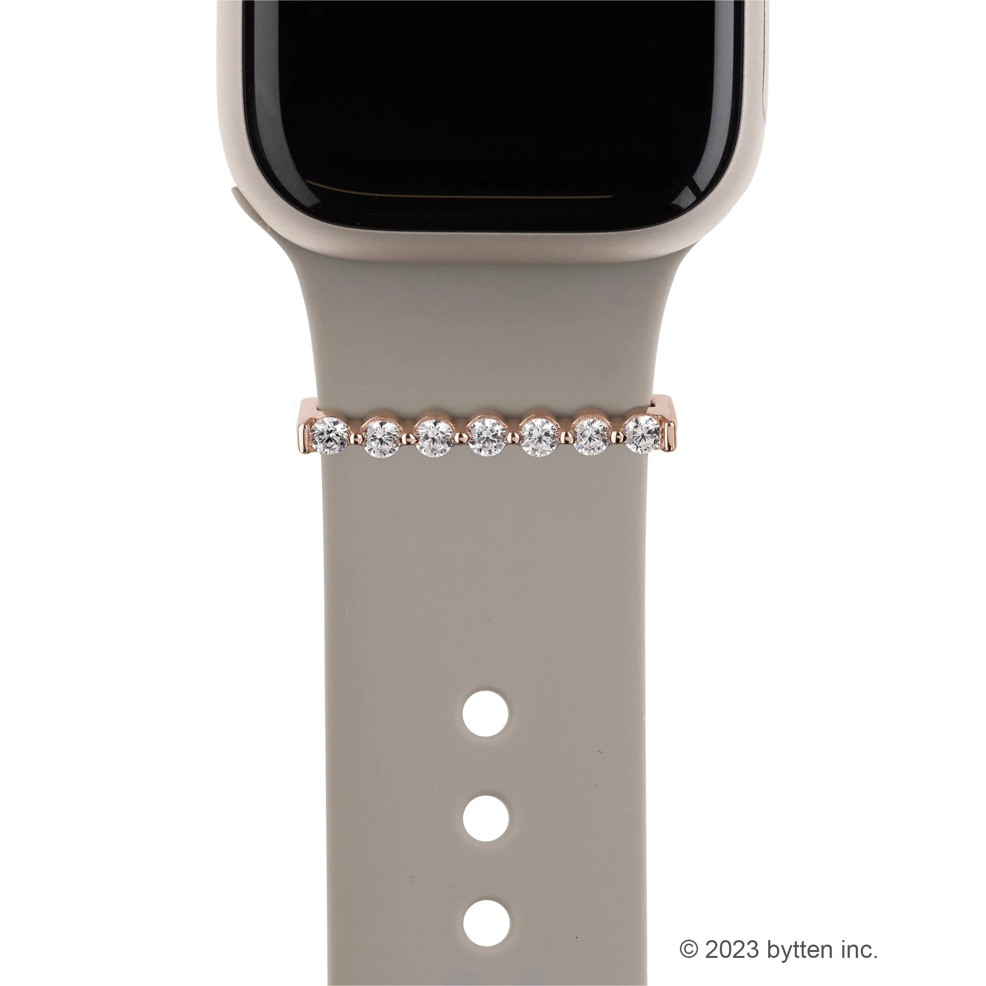 floating eternity ring - April birthstone • Apple Watch & Fitbit band accessory