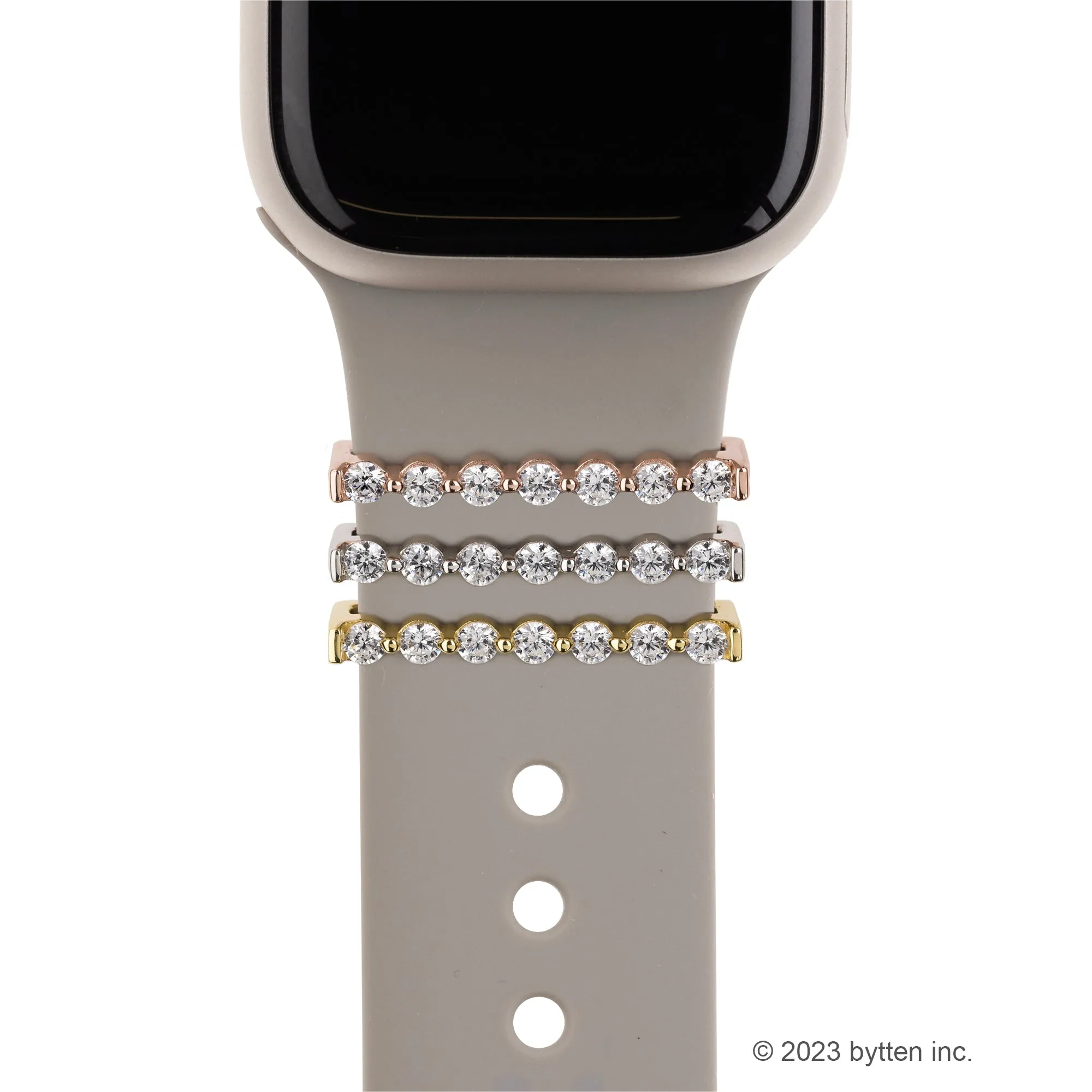 floating eternity ring - April birthstone • Apple Watch & Fitbit band accessory