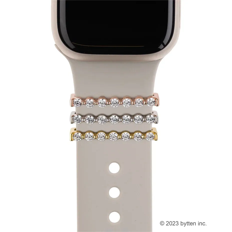 floating eternity ring - April birthstone • Apple Watch & Fitbit band accessory