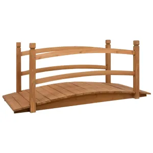 Garden Bridge 140x60x60 cm Solid Firwood