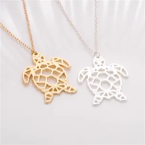 Geometric Turtle Necklace