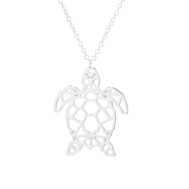 Geometric Turtle Necklace