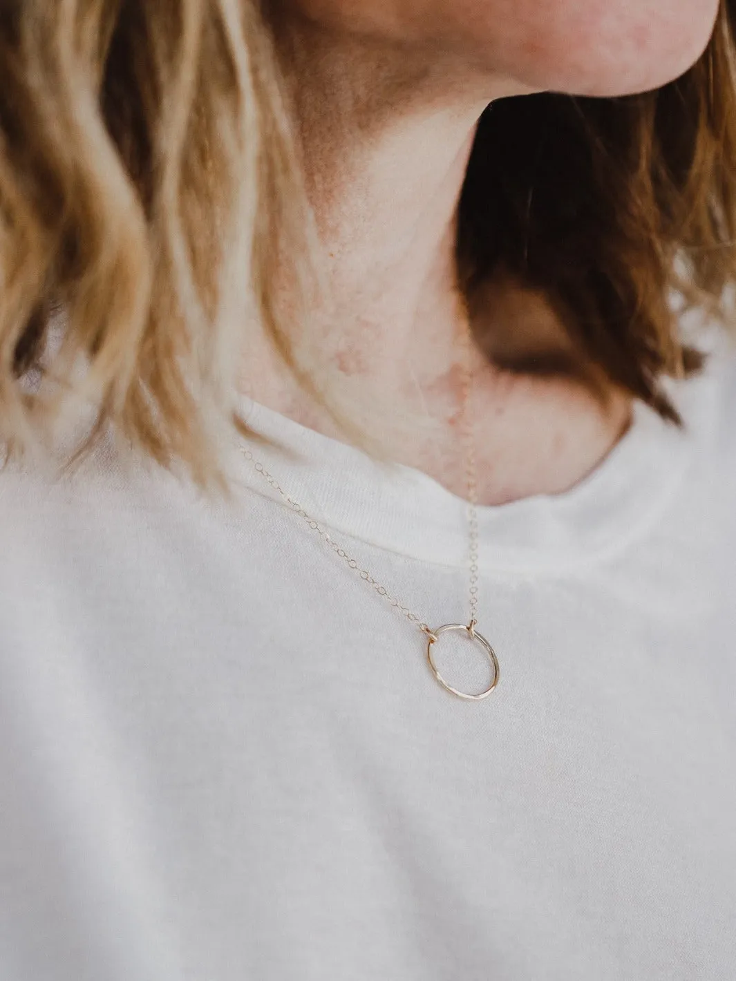 Gold Full Circle Necklace