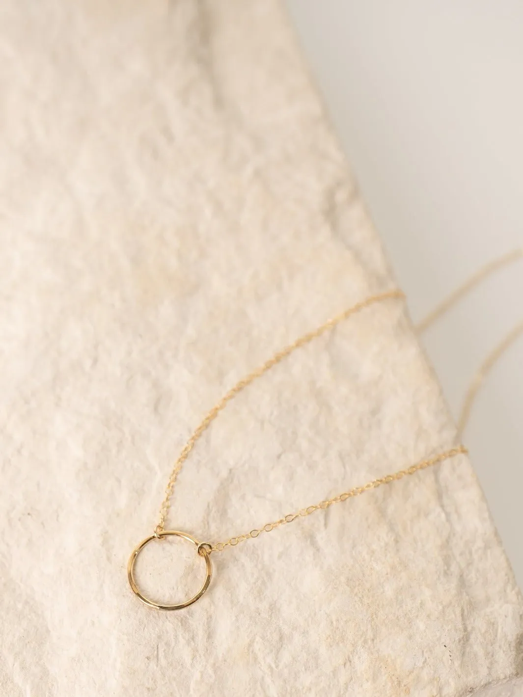 Gold Full Circle Necklace