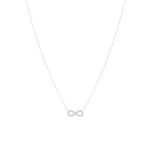 Gold Infinity Necklace With Diamonds