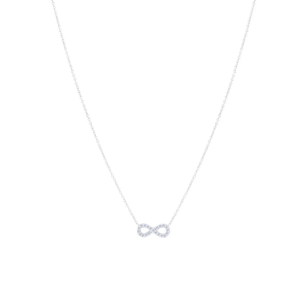 Gold Infinity Necklace With Diamonds