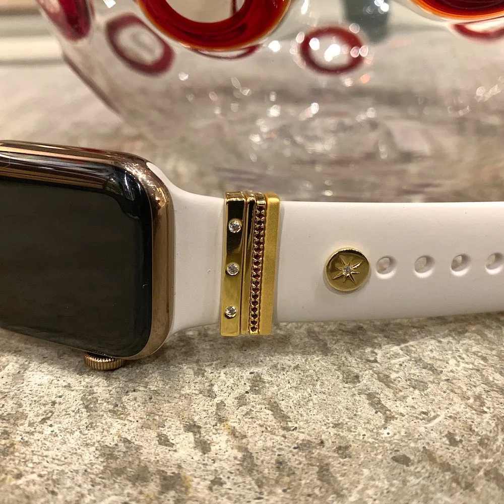 gold Monaco stack™ • Apple Watch & Fitbit band accessory