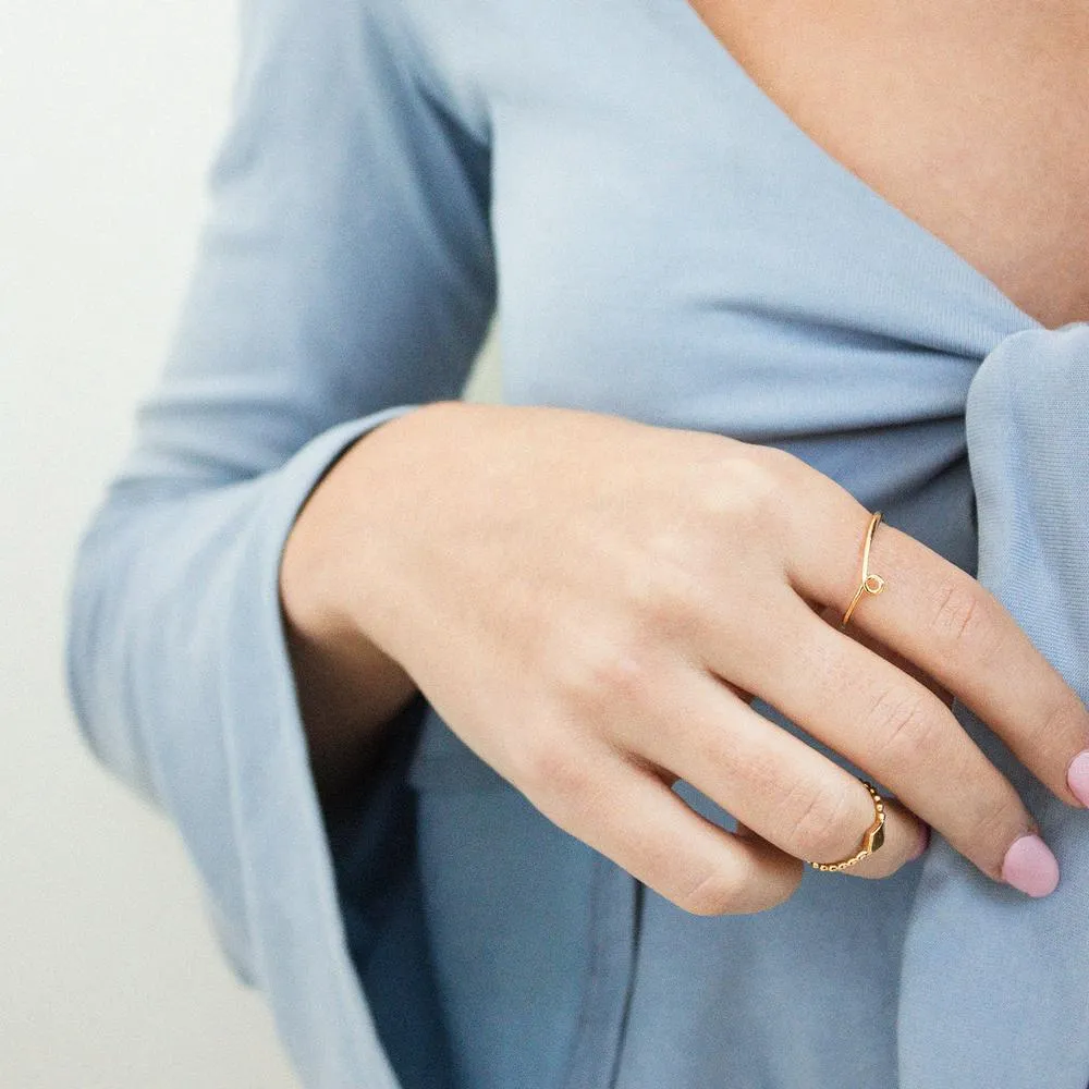 Gold Vermeil Kolam  Ring