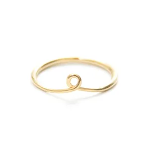 Gold Vermeil Kolam  Ring